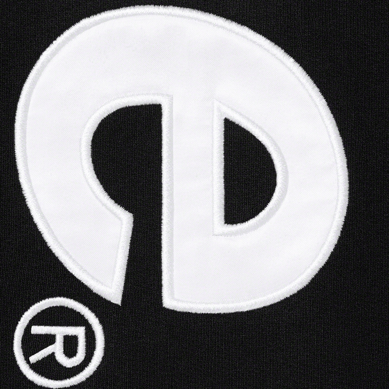 Satin Appliqué Hooded Sweatshirt view 10